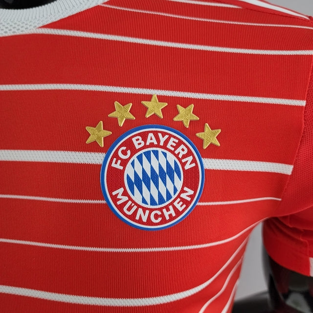 Camisa Bayern de Munique Home 22/23 Jogador Adidas Masculina - Vermelho