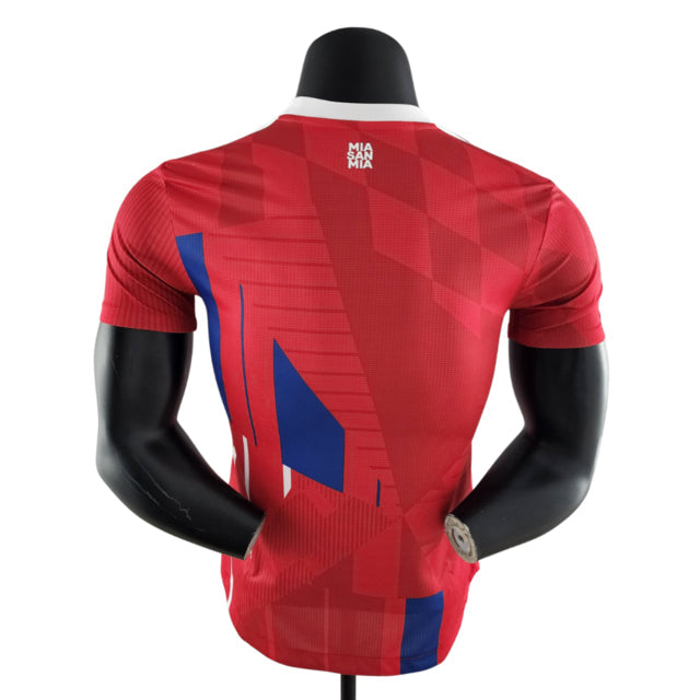 Camisa Bayern de Munique (mash-up) 22/23 Jogador Adidas Masculina - Vermelho