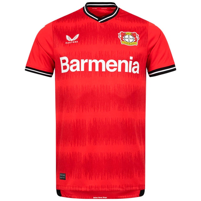 Camisa Bayern Leverkusen I 22/23 Torcedor Castore Masculina - Vermelho