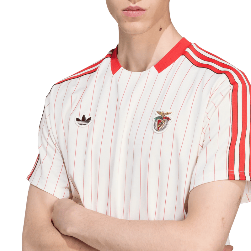 Camisa Benfica Originals Terrace Icons 2025/2026 Adidas Branca Masculina
