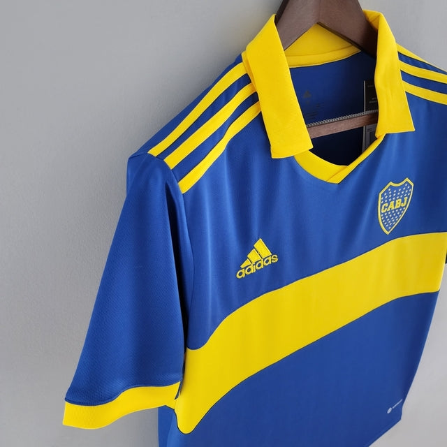 Camisa Boca Juniors Home 22/23 Torcedor Adidas Masculina - Azul e Amarela