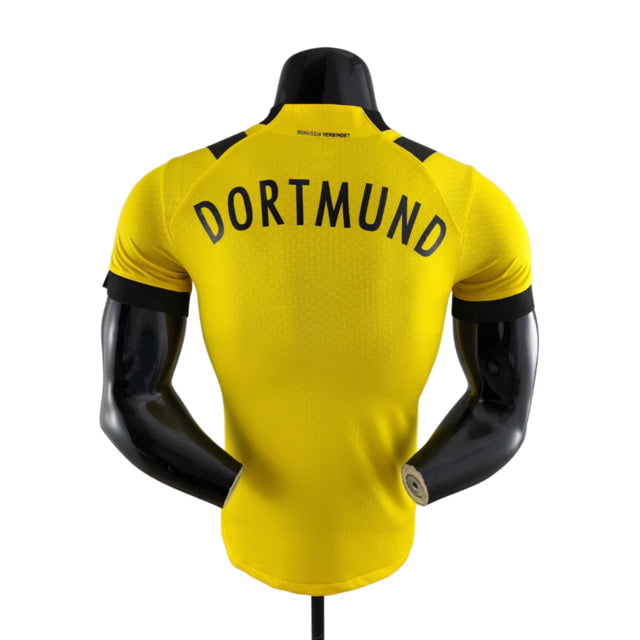 Camisa Borussia Dortmund I 22/23 - Jogador Puma Masculina - Amarela e preta