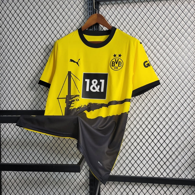 Camisa Borussia Dortmund I 23/24 - Torcedor Puma Masculina - Amarela