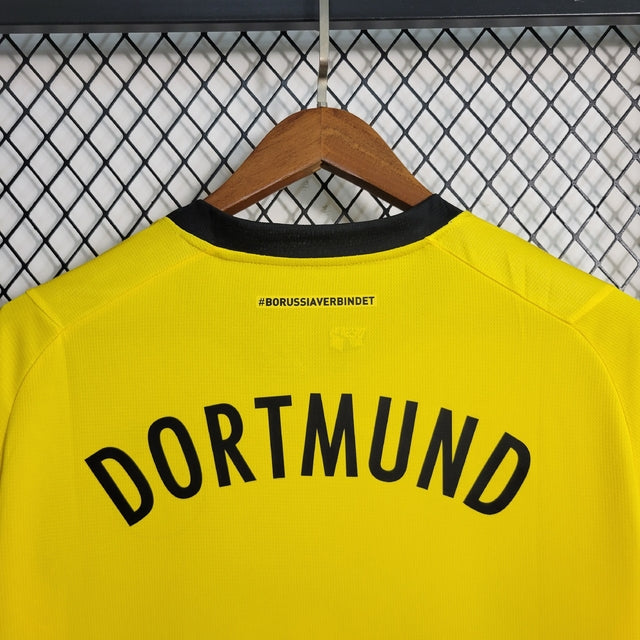 Camisa Borussia Dortmund I 23/24 - Torcedor Puma Masculina - Amarela