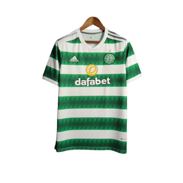 Camisa Celtic Home 22/23 Torcedor Adidas Masculina - Branco e Verde
