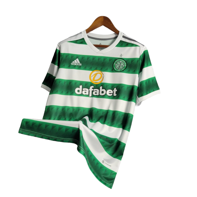 Camisa Celtic Home 22/23 Torcedor Adidas Masculina - Branco e Verde