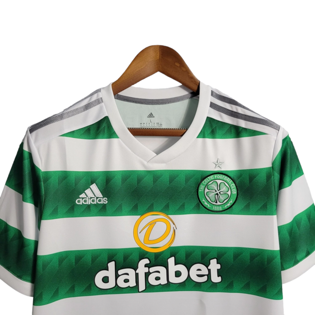 Camisa Celtic Home 22/23 Torcedor Adidas Masculina - Branco e Verde