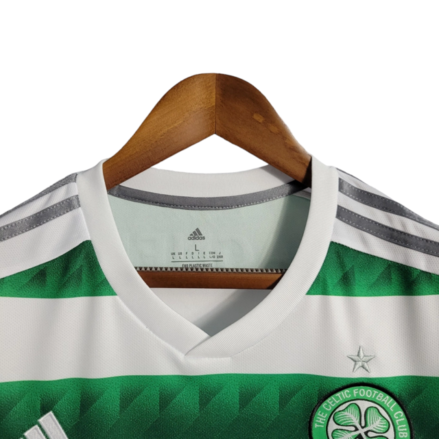 Camisa Celtic Home 22/23 Torcedor Adidas Masculina - Branco e Verde