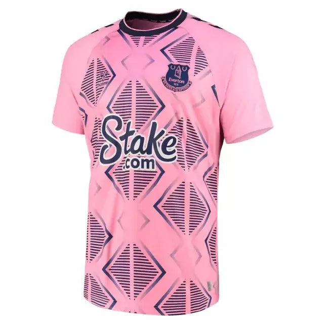 Camisa Everton Away 22/23 Torcedor Hummel Masculina - Rosa