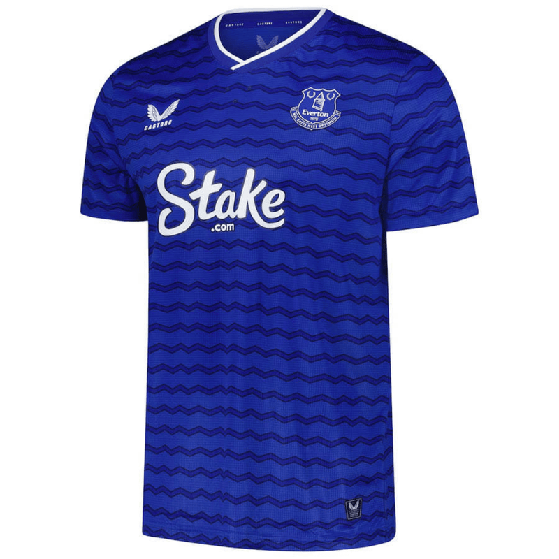 Camisa Everton Home 2025/2026 Castore Azul Torcedor Masculina