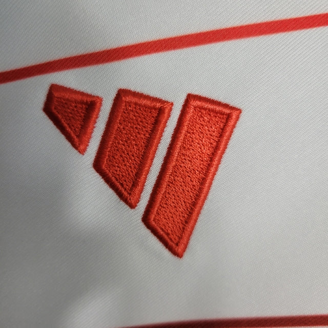 Camisa Internacional II 23/24 -  Adidas Feminina - Branca com detalhes em vermelho