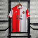 Camisa Feyenoord Home 23/24 - Torcedor Castore Masculina - Branco e Vermelho
