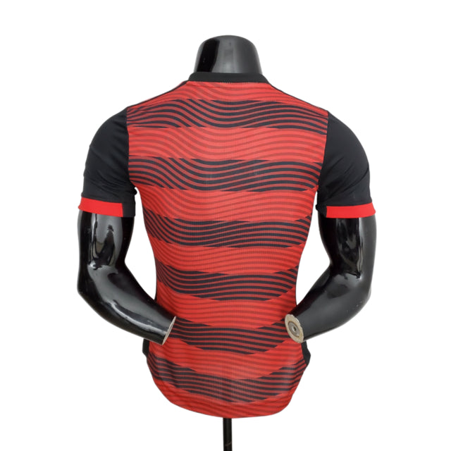 Camisa Flamengo I 22/23 Jogador Adidas Masculina - Preto e Vermelho