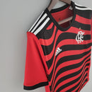 Camisa Flamengo III 22/23 Torcedor Adidas Masculina - Preto e Vermelho