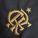 Camisa Flamengo 23/24 polo - Torcedor Adidas Masculina - Preta com detalhes em vermelho