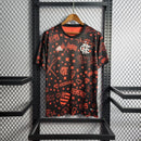 Camisa Flamengo pré-jogo 22/23 Torcedor Adidas Masculina - Preto e Vermelho