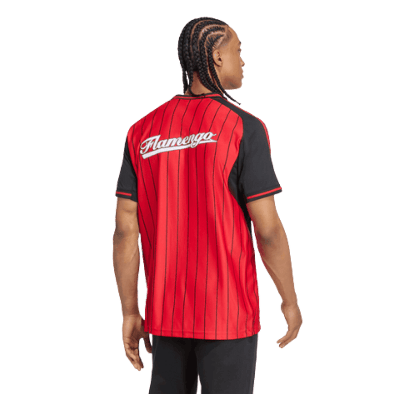Camisa Flamengo US 2025 Adidas Vermelha e Preta