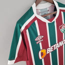 Camisa Fluminense I 22/23 Torcedor Umbro Masculina - Verde, Grená e Branco