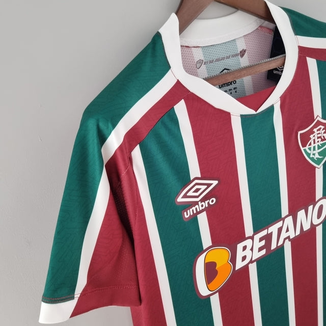 Camisa Fluminense I 22/23 Torcedor Umbro Masculina - Verde, Grená e Branco