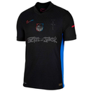 Camisa Barcelona Away 24/25 Preta Torcedor Masculina Nike - El Classico Travis Scott