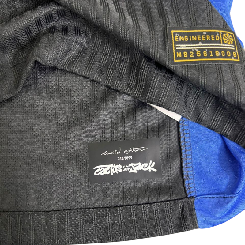 Camisa Barcelona Away 24/25 Preta Torcedor Masculina Nike - El Classico Travis Scott