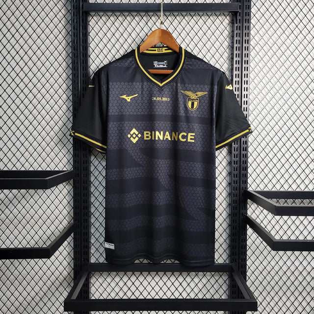Camisa Lazio 50 Anos 23/24 - Torcedor Mizuno Masculina - Preta
