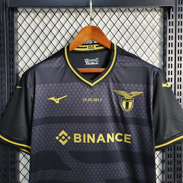 Camisa Lazio 50 Anos 23/24 - Torcedor Mizuno Masculina - Preta