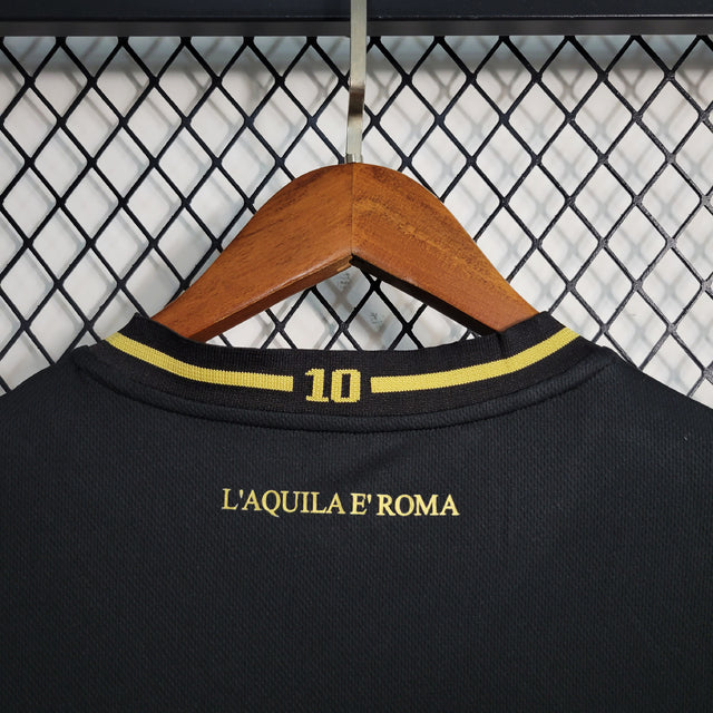 Camisa Lazio 50 Anos 23/24 - Torcedor Mizuno Masculina - Preta