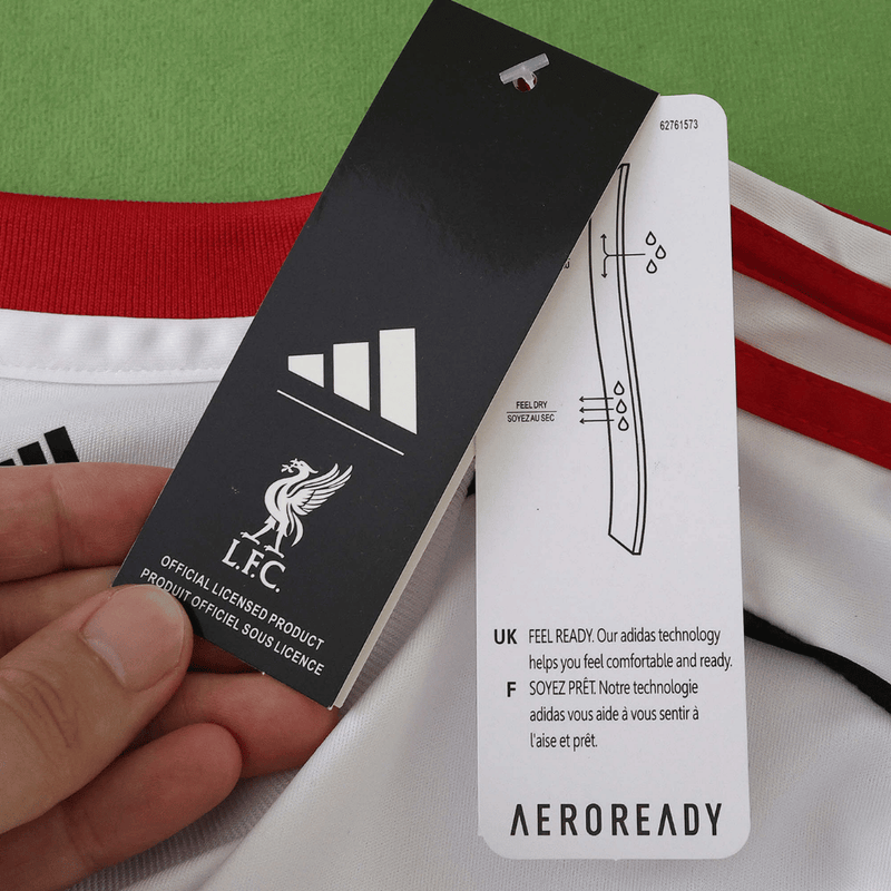 Camisa Liverpool Away 2025/2026 Adidas Branca Torcedor Masculina