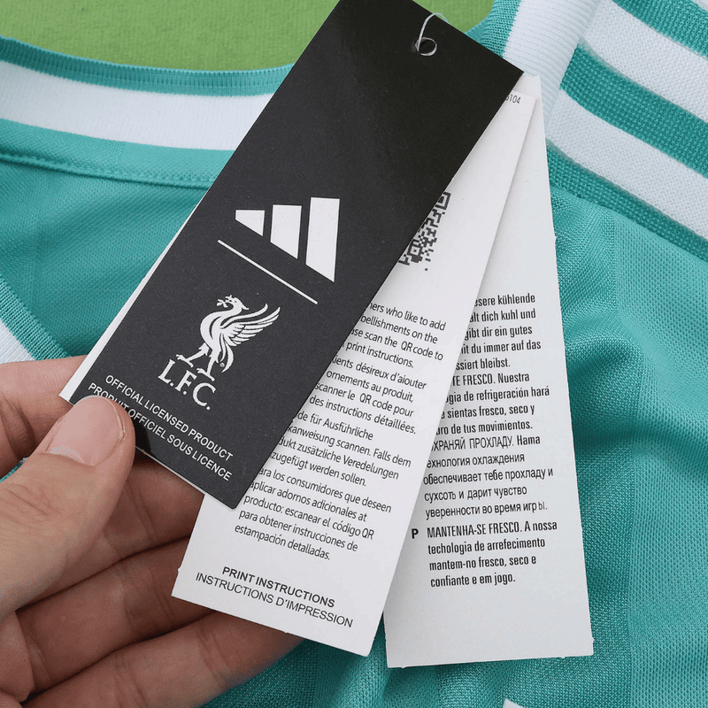 Camisa Liverpool Third 2025/2026 Adidas Verde Jogador Masculina