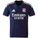 Camisa Lyon Away 2025/2026 Adidas Azul e Preta Torcedor Masculina