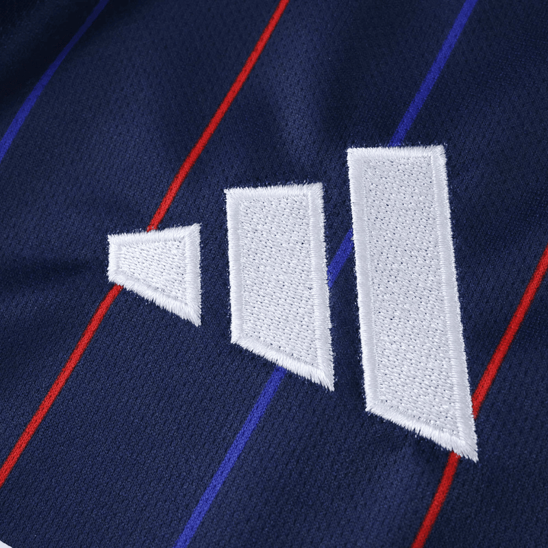 Camisa Lyon Away 2025/2026 Adidas Azul e Preta Torcedor Masculina