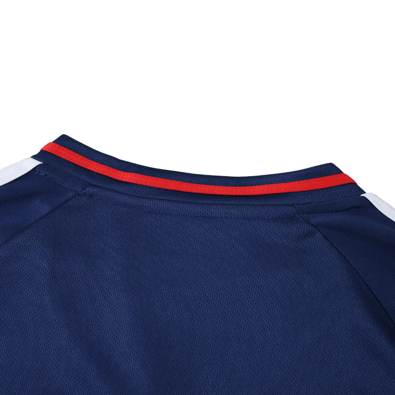 Camisa Lyon Away 2025/2026 Adidas Azul e Preta Torcedor Masculina