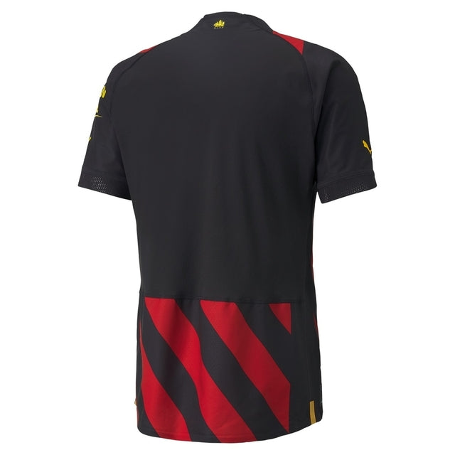 Camisa Manchester City Away 22/23 Torcedor Puma Masculina - Preto e Vermelho
