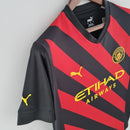 Camisa Manchester City Away 22/23 Torcedor Puma Masculina - Preto e Vermelho
