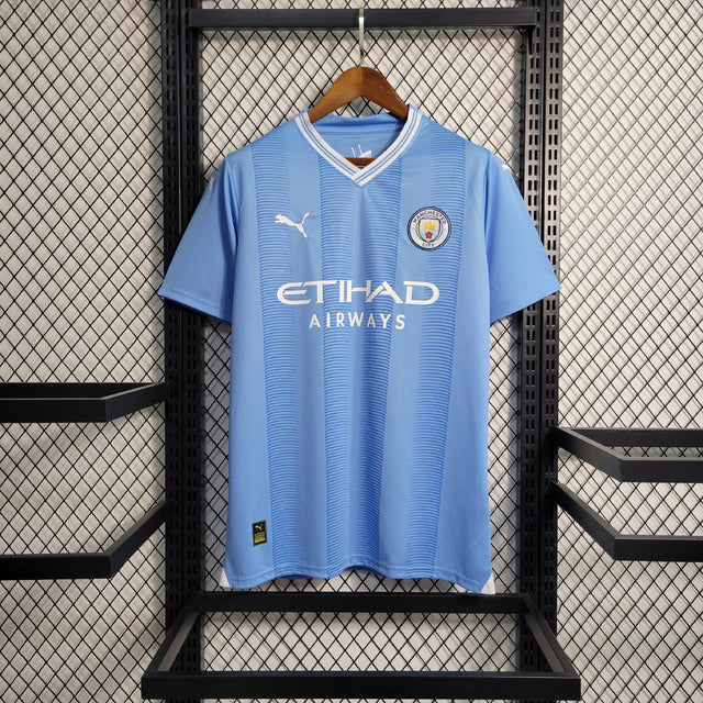 Camisa Manchester City I 23/24 Torcedor Puma Masculina - Azul