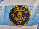 Camisa Manchester City Pré Jogo 22/23 Torcedor Puma Masculina - Azul Celeste e Branco