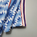 Camisa Manchester United Away Retrô 91/93 Torcedor Adidas Masculina - Azul e Braqnco