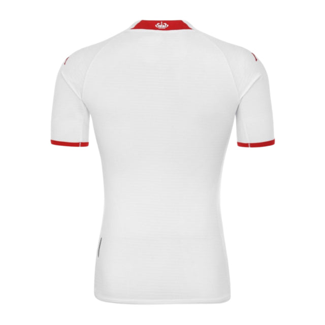 Camisa Monaco Home 22/23 Torcedor Kappa Masculina - Branca e Vermelha