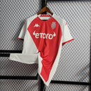 Camisa Monaco Home 22/23 Torcedor Kappa Masculina - Branca e Vermelha