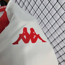 Camisa Monaco Home 22/23 Torcedor Kappa Masculina - Branca e Vermelha