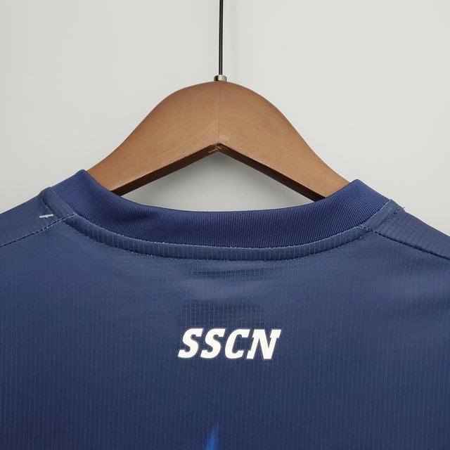 Camisa Napoli Flames Kit 22/23 - Torcedor EA7 Masculina - Azul