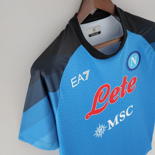 Camisa Napoli I 22/23 - Torcedor EA7 Masculina - Azul