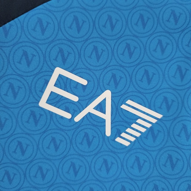 Camisa Napoli I 22/23 - Torcedor EA7 Masculina - Azul