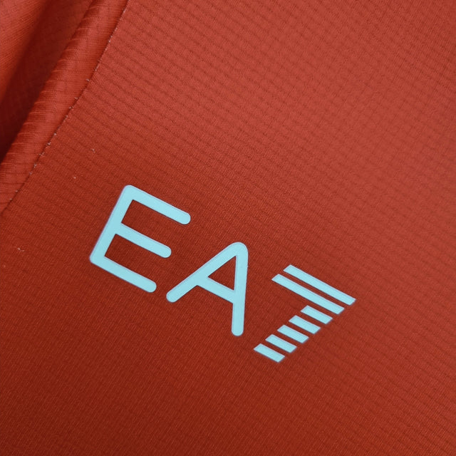 Camisa Napoli Homenagem Maradona 22/23 - Torcedor EA7 Masculina - Vermelha