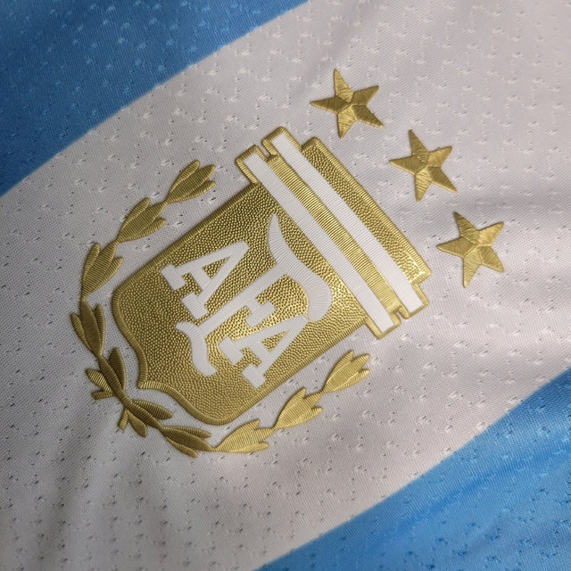 Camisa Seleção da Argentina I 23/24 - Jogador Adidas Masculina - Azul e branca