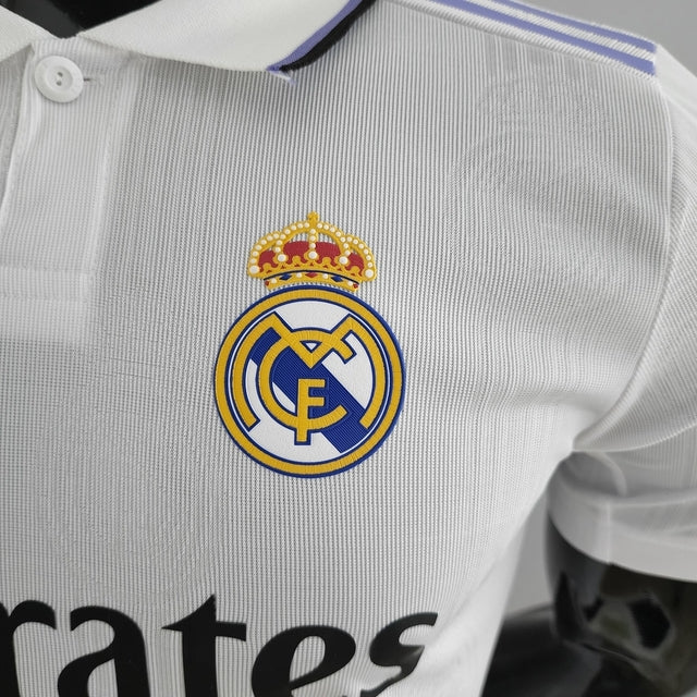 Camisa Real Madrid Home 22/23 Jogador Adidas Masculina - Branca