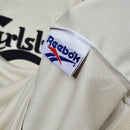 Camisa Retrô Liverpool II 1996/1997 - Torcedor Reebok Masculina - Bege com detalhes em vermelho