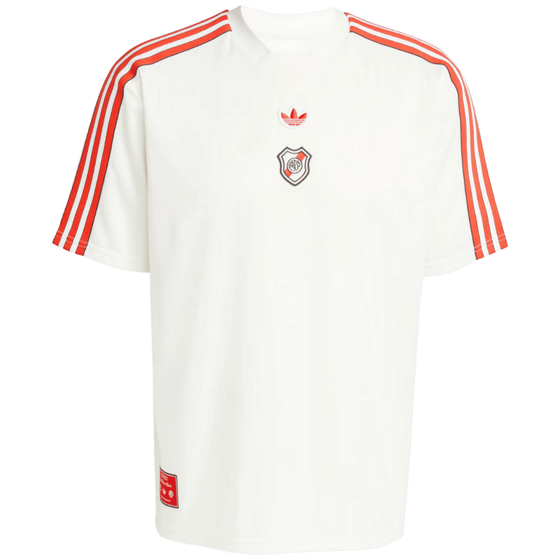 Camisa River Plate Originals Terrace Icons 2025/2026 Adidas Branca Masculina