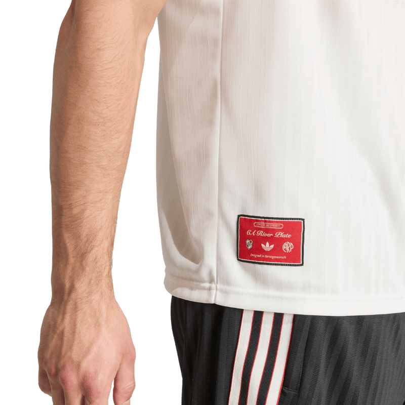 Camisa River Plate Originals Terrace Icons 2025/2026 Adidas Branca Masculina